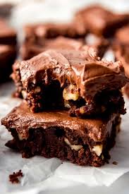 Melt butter in a large saucepan over medium heat. Chocolate Frosted Dream Brownies House Of Nash Eats