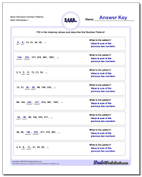 More Fibonacci Number Patterns Worksheet Number Patterns Worksheet Pattern Worksheet Number Patterns Number Patterns Worksheets