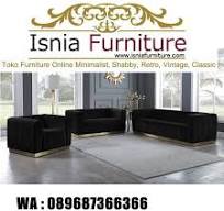 Jual Kursi Tamu Sofa Hitam Asal Bandung Menarik