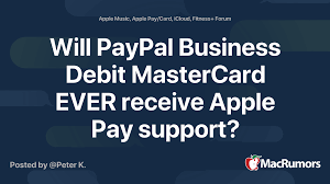 This paypal business debit card is different from a paypal credit card and paypal prepaid mastercard, but it can be used anywhere that accepts mastercard. Will Paypal Business Debit Mastercard Ever Receive Apple Pay Support Macrumors Forums