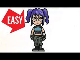 The aura skin is an uncommon fortnite outfit. How To Draw Fortnite Skins Crystal Season X Easy Cute Drawing Jolly Art Negi Youtube