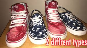 These high top sneakers are available in medium width and reliably fits as expected. How To Lace Vans High Top Low Top Youtube
