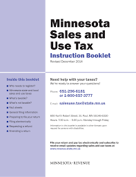 Minnesota Sales And Use Tax Minnesota Department Of