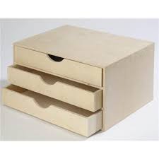 Personnalisez Votre Espace De Travail Avec Ce Casier De Rangements En Bois Brut A 3 Tiroirs Pour Documents De Format A4 Decorative Boxes Decor Home Decor