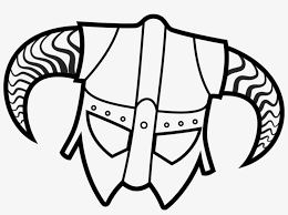 Putting it up to break up the flood of holiday gifts. Skyrim Dragonborn Coloring Pages 5 By Brian Skyrim Iron Helmet Drawing Free Transparent Png Download Pngkey