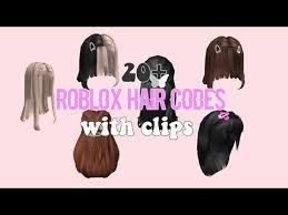 Rbx codes provides the latest and updated roblox hair codes to customize your avatar with the beautiful hair for beautiful people and copy id. Roblox Hair Codes Roblox Hair With Hair Clips Cute And Aesthetic Youtube In 2021 Black Hair Roblox Roblox Hair Clips