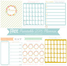 Free Printable 2016 Planner Free Planner Pages Planner Printables Free Planner Pages