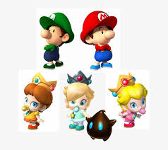 Mario coloring pages helps kids and adults love their favorite game characters even more. Banner Black And White Download Mario Daisy And Rosalina Baby Mario Kart Characters Transparent Png 642x665 Free Download On Nicepng