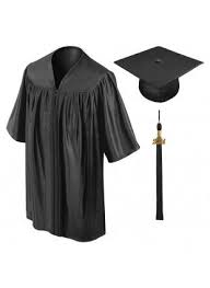 Amazon com graduationmall matte economic bachelor. Black Preschool Cap Gown Tassel Graduation Cap And Gown Graduation Gown Kindergarten Cap And Gown
