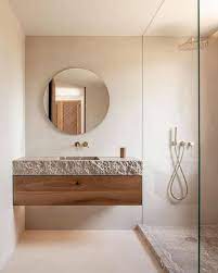 .kamar mandi, penggunaan dengan wastafel dirasa masih lebih praktis karena dapat ditempatkan diluar kamar mandi, anda hanya tinggal mendatangi wastafel saja. 8 Inspirasi Desain Kamar Mandi Sederhana Namun Elegan