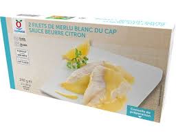 2 Filets De Merlu Blanc Surgeles Du Cap Sauce Beurre Citron 240 G Livre Chez Vous Par Toupargel Fr