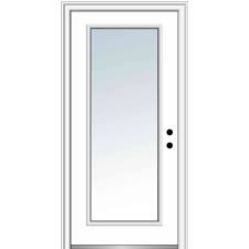From front entry doors, patio doors, pantry doors, exterior doors, wood doors, fiberglass doors, iron doors, and barn doors, you'll find what you need right here. Verona Home Design Clear Glass Full Lite Steel Primed Prehung Front Entry Door Wayfair
