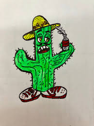 Cactus sombrero maracas clip art. Cactus Wearing Sombrero Drinking A Coke Album On Imgur