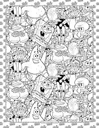 Color your picture online with the interactive coloring . Cartoon Spongebob Coloring Page