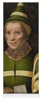 Portrait of Elisabet Court Fool of Anne of Hungary Yoga Mat