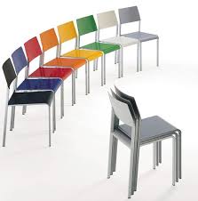 Colourful Stackable Workplace Chairs Design From Onerous Plastic Materials Office Chair Design Chair Design Stackable Chairs