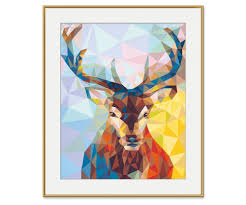 Vorlage hirschkopf | geometrische art hirschkopf tattoo vorlage entworfen von maingriz. Hirsch Polygon Art Malen Nach Zahlen Vorlage Polygon Art 40 X 50 Cm Bildformate Www Malennachzahlen Schipper Com