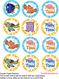 Cupcake Toppers Party Decorations Finding Nemo Birthday Party Nemo Birthday Finding Nemo Birthday