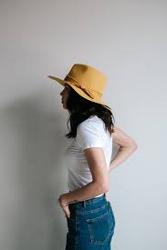 Mustard Yellow Hannah By Gigi Pip Outfits With Hats Felt Hat Outfit Hats For Women