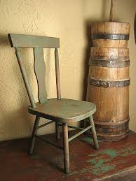 Early Old Primitive Wooden Child S Chair W Old Green Paint Old Wooden Chairs Chair Wooden Chair