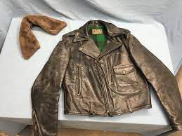 1940 S Horsehide Motorcycle Leather Jacket Pistol Pocket Hercules Sears Leather Motorcycle Jacket Leather Jacket Jackets