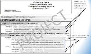 Declaraţia Unică 2020 Ce Se Schimbă