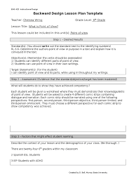 Look for a statement of the author's purpose. Point Of View Lesson Plan Microteaching Narration Learning