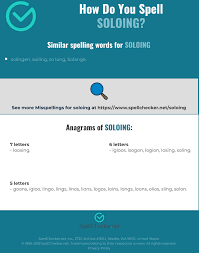 See phonetic symbol for a list of the ipa symbols used to represent the phonemes of the english language. Correct Spelling For Soloing Infographic Spellchecker Net
