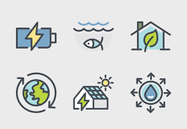 Green Energy Ecology Colours Icons By Bomsymbols Green Energy Energy 3d Printed Metal