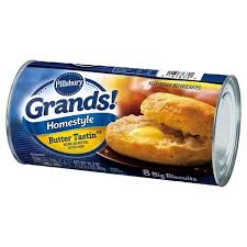 Pillsbury Grands Homestyle Butter Tastin Biscuit 8 Ct 8 Oz Pillsbury Biscuits Biscuits Packaging Sausage Gravy And Biscuits