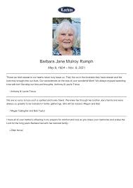Barbara Jane Mulroy Rumph