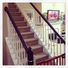 Pin By Mckenzie Sage On Chalk Paint Obsession Painted Banister Hallway Decorating Painted Stairs