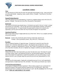 Eastview High School Science Department Lab Report Format Regarding Science Lab Report Template 10 Profes Lab Report Template High School Science Lab Report