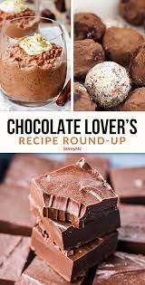 Skinny Chocolate Lovers Recipe Round Up Skinnyms Sugar Free Recipes Desserts Chocolate Lovers Chocolate Lover Desserts