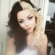 Split Hair The Latest Half And Half Hair Colour Trend Split Hair Half Dyed Hair Half And Half Hair