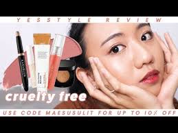Easiest Korean 'No Makeup' Look 💄 Whole Face Cruelty Free Makeup Review 🐇  Yesstyle x itsMae