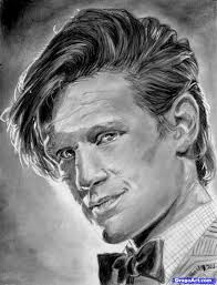How To Draw Dr Who Draw Doctor Who Doctor Who Step 16 Doctor Who Art Matt Smith Doctor Who Matt Smith Doctor