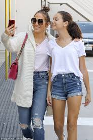 J.lo recently shared a photo with her daughter, emme, and her mom, guadalupe on jlo beauty's instagram. Jennifer Lopez Matches Boyfriend Alex Rodriguez S Daughter Daily Mail Online