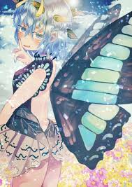 culotte (hosenrock), touhou, eternity larva, 1girl, alternate costume -  Anime R34