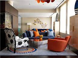 Christopher Coleman Modern Living Room Ideas Unique Fun Living Room Blue And Orange Living Room Living Room Orange