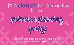 Get Your Ears Pierced By A Princess Tomorrow At Claire S From 1 5 Getting Your Ears Pierced Ear Piercings