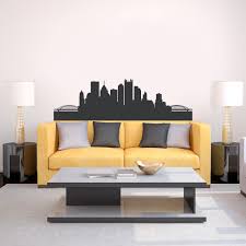 Silhouette is another kind of modern, or nursery. Pittsburgh Pennsylvania City Skyline Interior Wall Decal With Lettering Home Living Wall Decor Delage Com Br