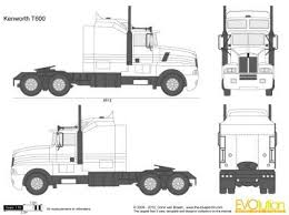 Wallmart skin for kenworth k100. Vector Drawing Kenworth T600 Kenworth Wooden Toy Trucks Big Rig Trucks