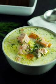 Traditional Finnish Salmon Soup Lohikeitto Recipe Salmon Soup Recipes Soup Recipes