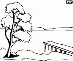 Find all the coloring pages you want organized by topic and lots of other kids crafts and kids check out our free printable coloring pages organized by category. Landscape Of A Lake And A Dock Coloring Page Printable Game