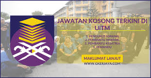 Jawatan kosong uitm 2020, semakan mac mara, kemasukan guru keputusan mara, keputusan ujian online mara pegawai pendidikan 2021, semakan. Jawatan Kosong Di Uitm Pelbagai Jawatan Pengikut Kerja