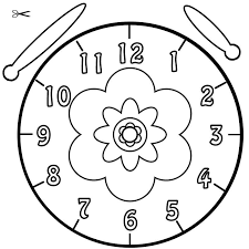 Uhr vorlage zum ausdrucken und selber basteln. Kostenlose Ausmalbilder Und Malvorlagen Uhrzeit Lernen Zum Ausmalen Und Ausdrucken