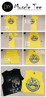 Muscle Tee Still Want The Length Just Not The Sleeves Muscle Tee Diy Diy Fashion Accessories Diy Crop Top