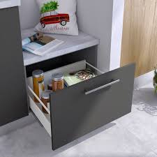 Specifications technique de caisson colonne blanc cooke & lewis 60 cm. Caisson Bas Gris Cuisine 60 Cm Gris Au Meilleur Prix Leroy Merlin