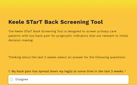 Image result for Start Back Screening Tool